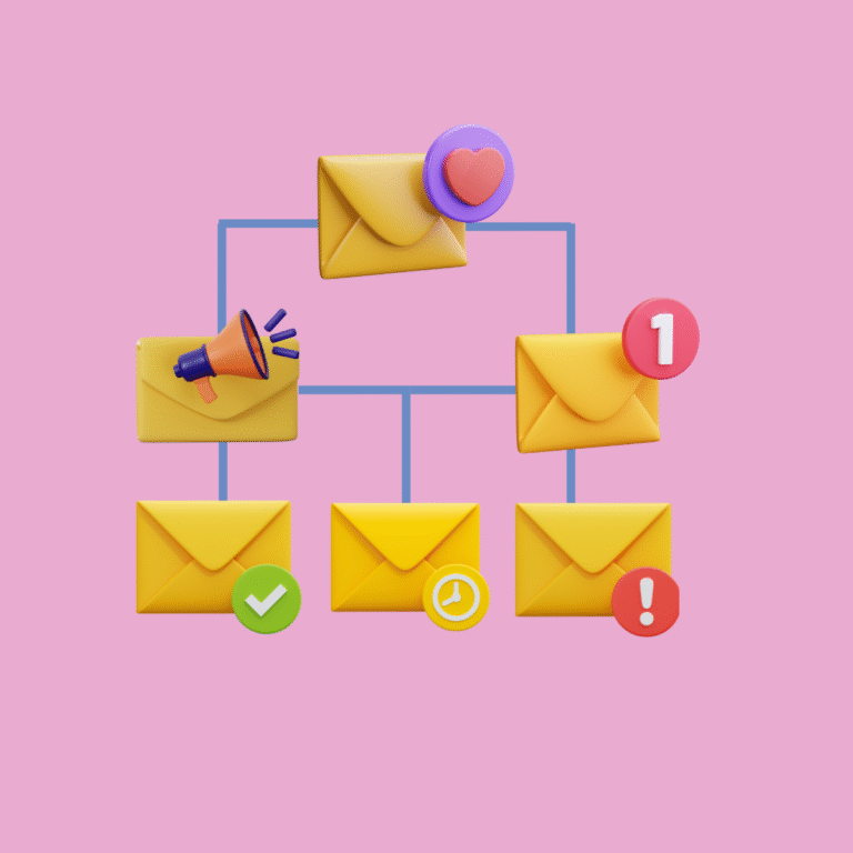 Visual van een e-mailflow - Keenr